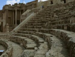 Ancient amphitheater Stock Footage