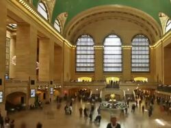 Grand Central Station Pan Stock Footage