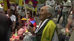 Tibetan youth congress protest in New Delhi News Clip