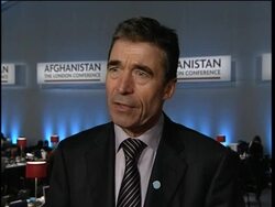 NATO chief Anders Fogh Rasmussen on Taliban reintegration News Clip
