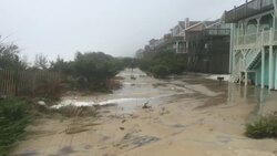 Strong Winds, Surf as Maria Brushes Outer Banks Instructional Video