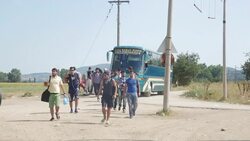 VOICED : Hope and despair: refugees trek north through Greece News Clip