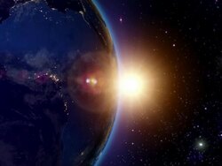 Sunrise over Africa Stock Footage