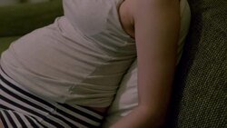 Japanese pregnant woman. Stock Footage