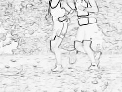 HD: Jogging Animation Stock Footage