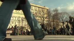 CLEAN : Russians pay respects to victims of Stalin News Clip