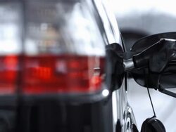 HD DOLLY: Filling Up A Gas Tank Stock Footage