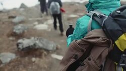 Hiking the Himalayas Stock Footage