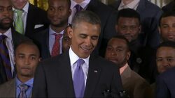 US President Barack Obama welcomes the Seattle Seahawks to the White House Instructional Video