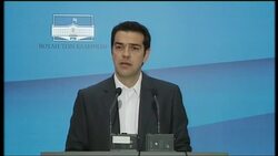 Tsipras says commitment to austerity is no longer valid; Kouvelis backs him News Clip