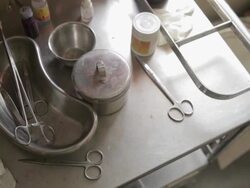 Medical clinic in rural Laos Stock Footage