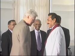Clinton meets Pres Rajapakse News Clip