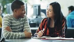 University Students using computer lab Stock Footage