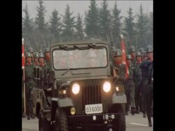 SYND 31 10 79 MILTARY PARADE IN TOKYO News Clip