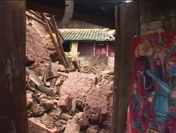 Villagers prepare for long-term temporary housing after earthquake News Clip