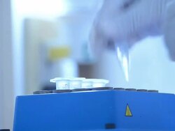 Scientist and bio lab experiment Stock Footage