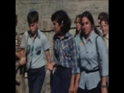 UPITN 29 7 79 GUSH EMUNIM SUPPORTERS DEMONSTRATION News Clip