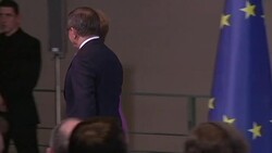 CLEAN : Merkel Turkey agrees to do everything to cut migrant flows News Clip