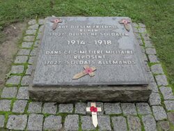 SHADOWS OF WAR: Jewish graves at Fricourt German Military Cemetery Stock Footage