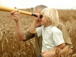 my first telescope Stock Footage