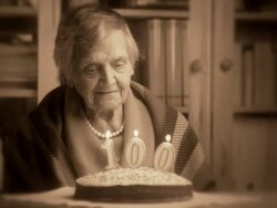 grandmother's 100th birthday Stock Footage