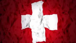 Switzerland Flag Stock Footage