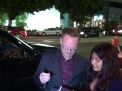 Jared Harris on buying an Oscar Award outside Stock Footage