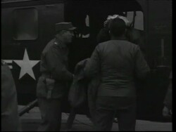 Marilyn Monroe arriving to visit troops in Korea Stock Footage