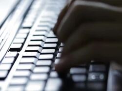 Computer keyboard Stock Footage