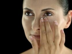 HD: Makeup Artist Concealing Under-Eye Circles Stock Footage