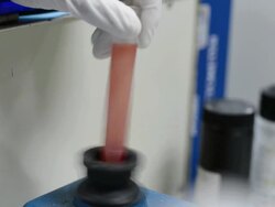 mixing blood Stock Footage