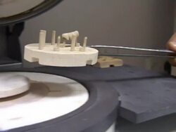 Manufacture of dentures Stock Footage