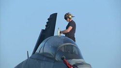 On Board The USS Eisenhower News Clip