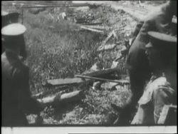 British King George V visits a World War I battlefield. News Clip