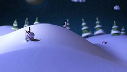 Christmas rabbit Stock Footage