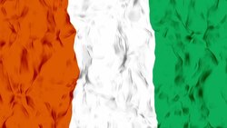 Ivory Coast Flag Stock Footage