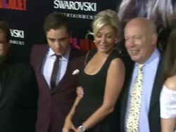 Ed Westwick, Nadja Swarovski, Julian Fellowes, Hailee Steinfeld, Douglas Booth, Kodi Smit-McPhee, Lawrence Elman Stock Footage