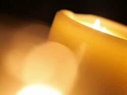 Flickering Candles Stock Footage