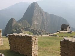 MS Shot of Fort with tourists / Machu Picchu, Peru Stock Footage