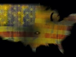 US flag burn Stock Footage