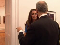 Catherine Visits the National Portrait Gallery News Clip