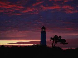 Sunrise lighthouse time lapse Stock Footage