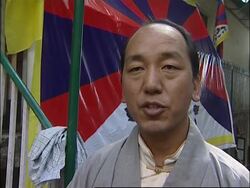Tibetan activists light 'peace torch' to rival Olympic flame News Clip