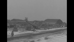Wrecked Japanese warplanes in Mukden, Manchuria, after World War II News Clip