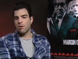 INTERVIEW: Zachary Quinto on the how quickly the film was made and what the process was like at the Margin Call Interviews: 61st Berlin International Film Festival at Berlin . (Footage by WireImage Video/GettyImages) Stock Footage