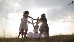 Mystic Hippie girls Stock Footage