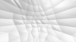 White Low Poly Abstract Background. Seamlessly Loopable. Stock Footage
