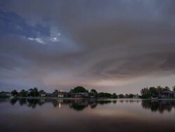 Thunderstorm time lapse Stock Footage