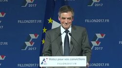 CLEAN : France's Fillon buoyed by debate heads for finish line News Clip