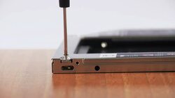 Screwing ssd disk Stock Footage